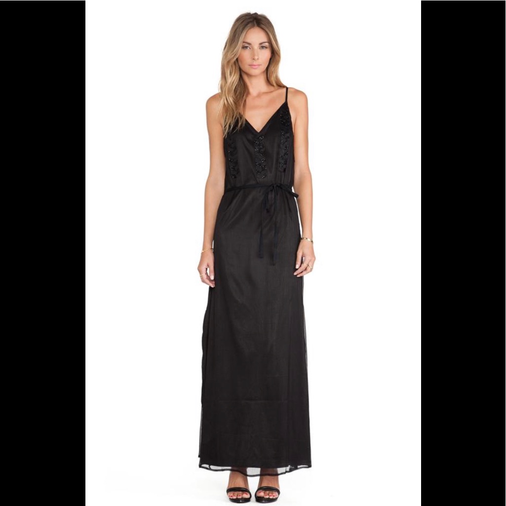 Nwt Lovers + Friends Black Maxi Dress